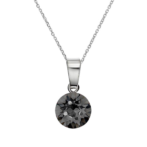 Sudraba komplekts "Klasika (Silver Night)" ar Swarovski™ kristāliem